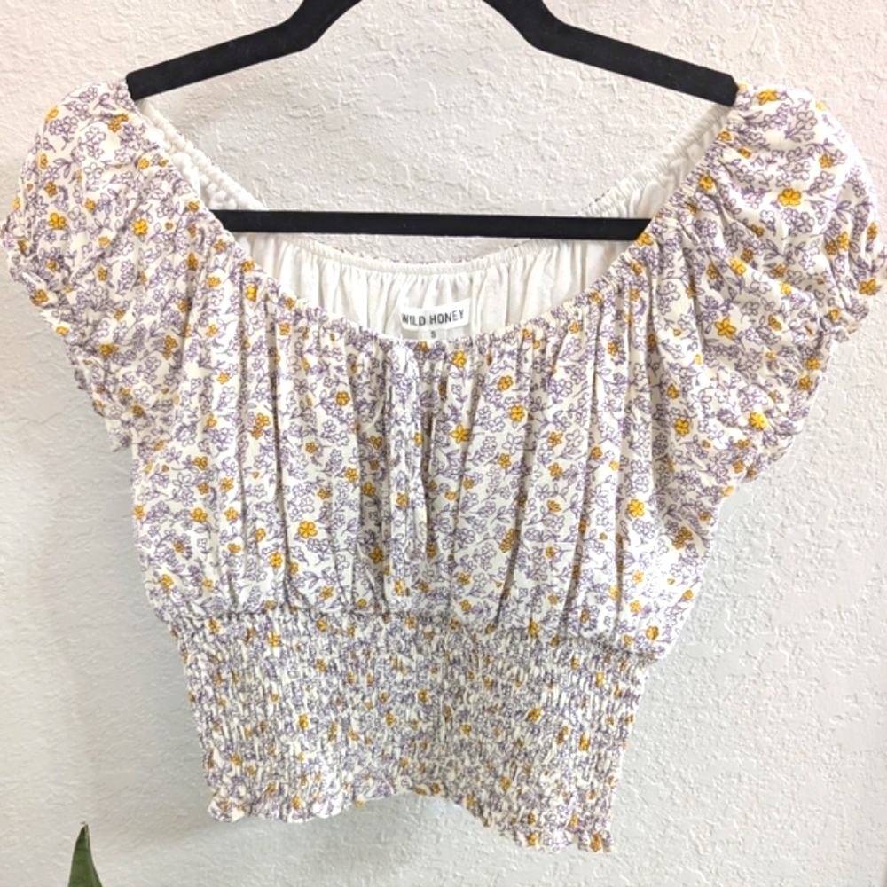 Floral Smocked / Peasant Top
